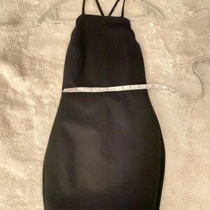 Lush Black Backless Dress